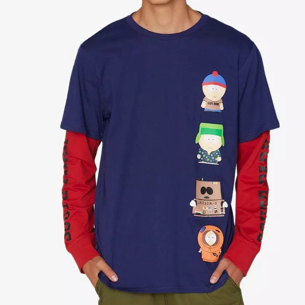 Unisex South Park Character‎ Outfits Long-Sleeve Twofer Hot Topic